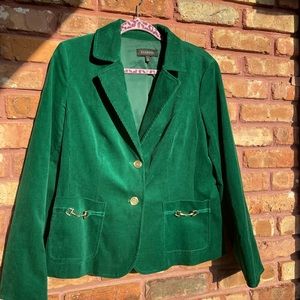 Talbots Emerald Green Corduroy Blazer. 💚